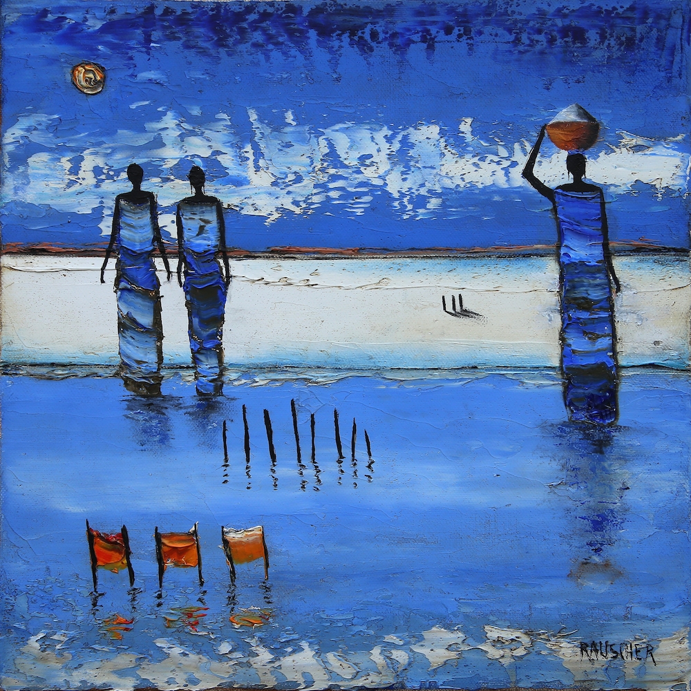 Füße im Wasser von Michel Rauscher
