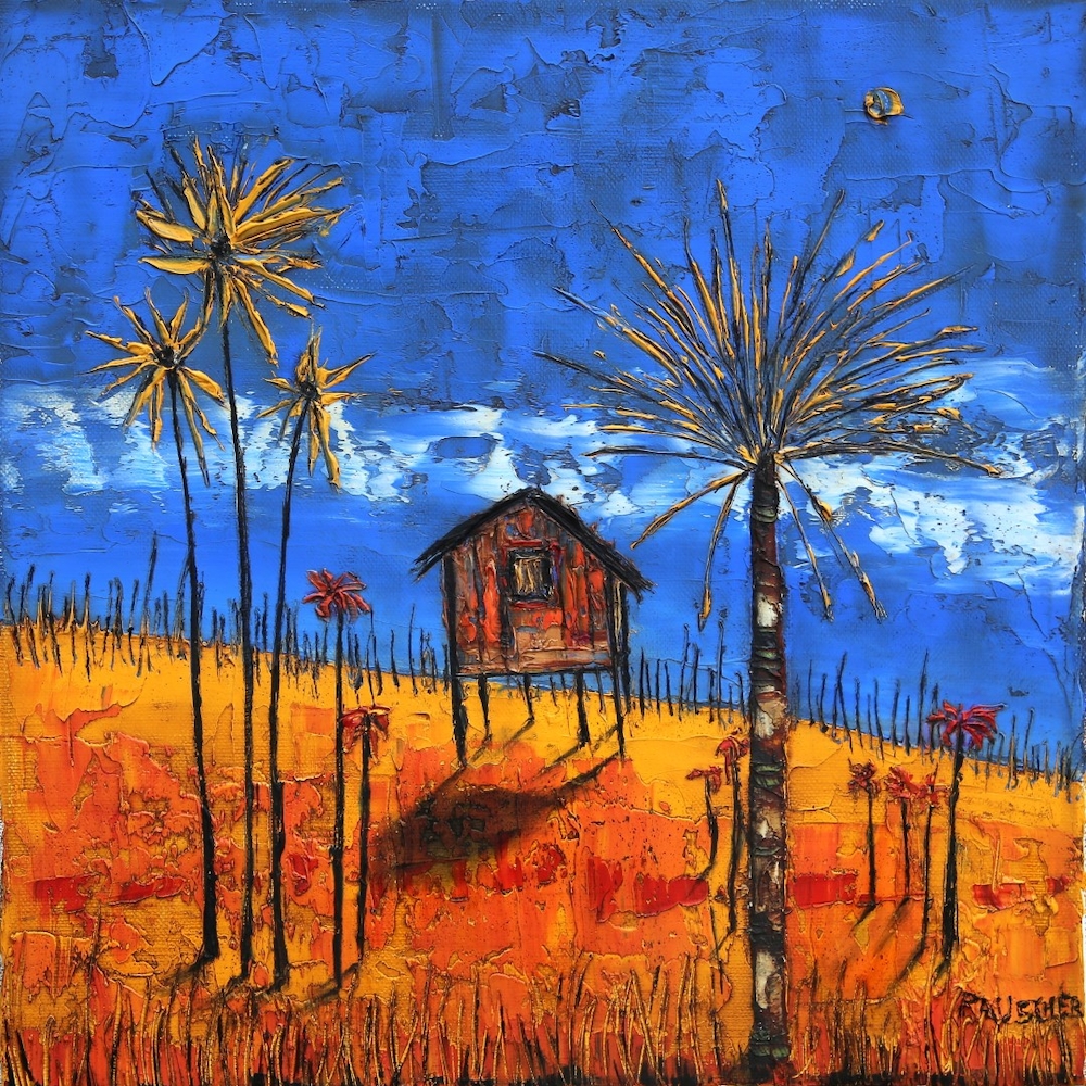Le cabanon laotien - Laotische Hütte von Michel Rauscher
