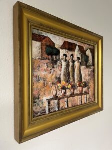 Drei Damen vom Blumenmarkt (2) von Édin Morales