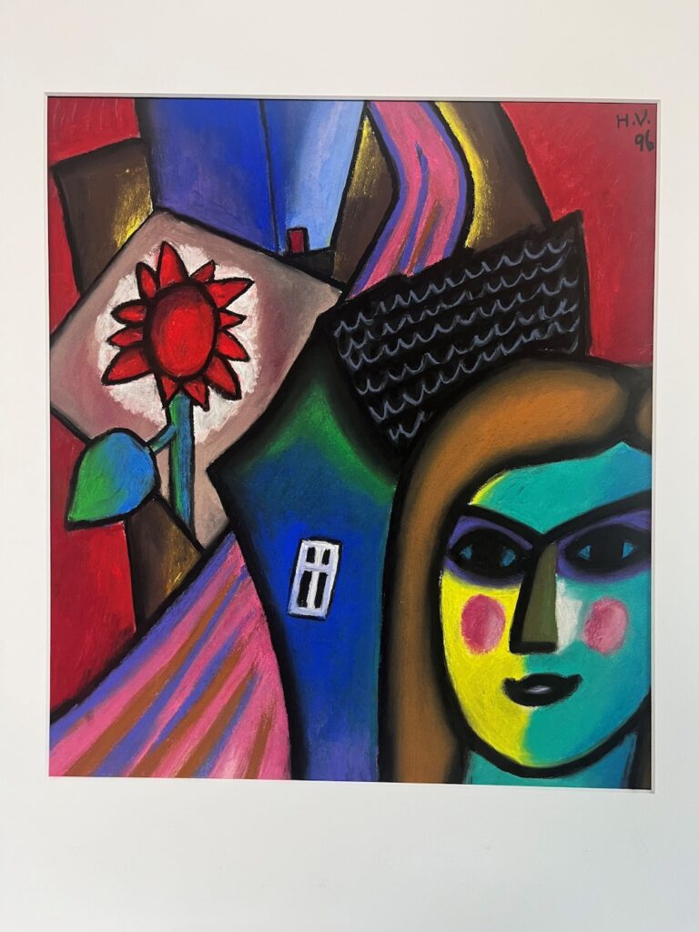 Mädchen mit Blume von Helmut Vetter