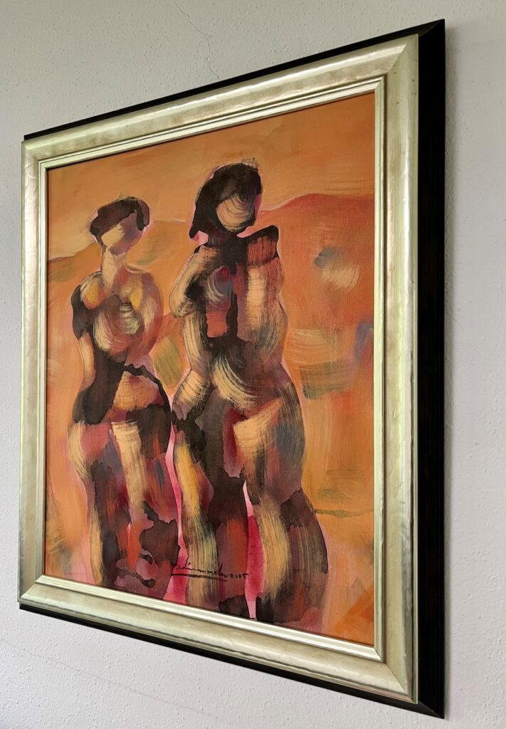 Zwei Frauen vor dem Horizont von Édin Morales