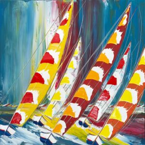 Les voiles multicolores von Olivier Messas