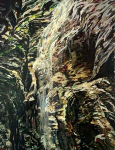 Der Wasserfall, die Felsen von Fancine Clerc