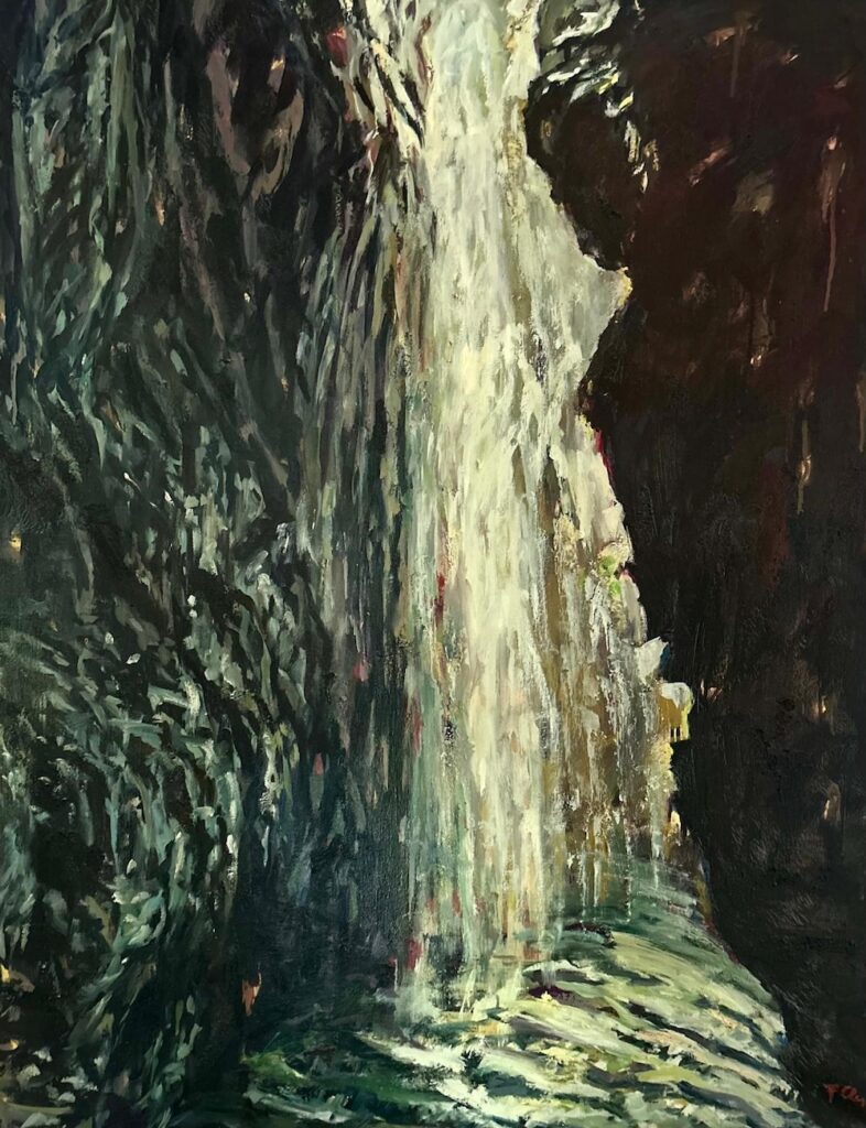 Die Felsen, der Wasserfall von Fancine Clerc