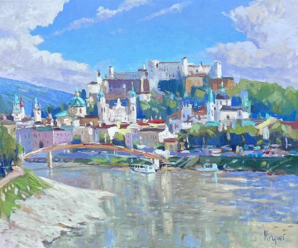 Die Stadt Salzburg von Dmytro Krupei