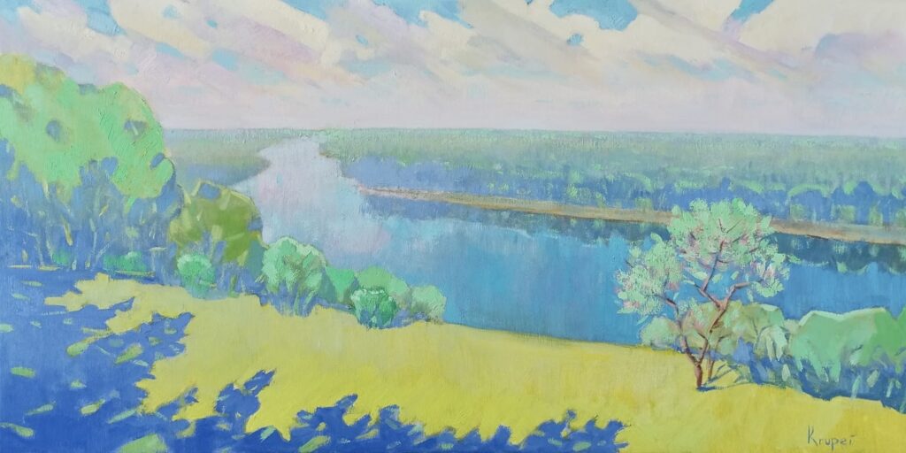 Über der blauen Strömung von Dmytro Krupei