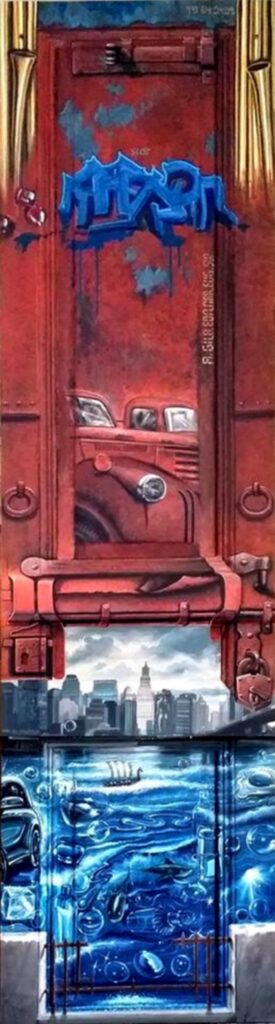 CHAPLIN CHAPOL'EAU recherchant VON BLUMEN son petit poisson rouge von Christian Geiger