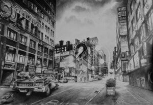 Signore Andreas STOCK'O - DALI et Mister KEIFLIN in the Alti Rat Avenue von Christian Geiger