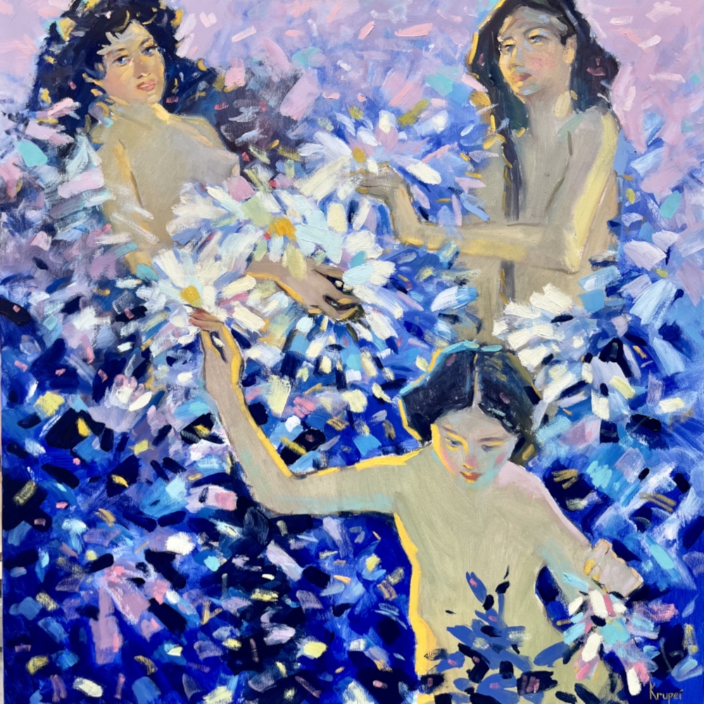 Blumensammlerin von Dmytro Krupei