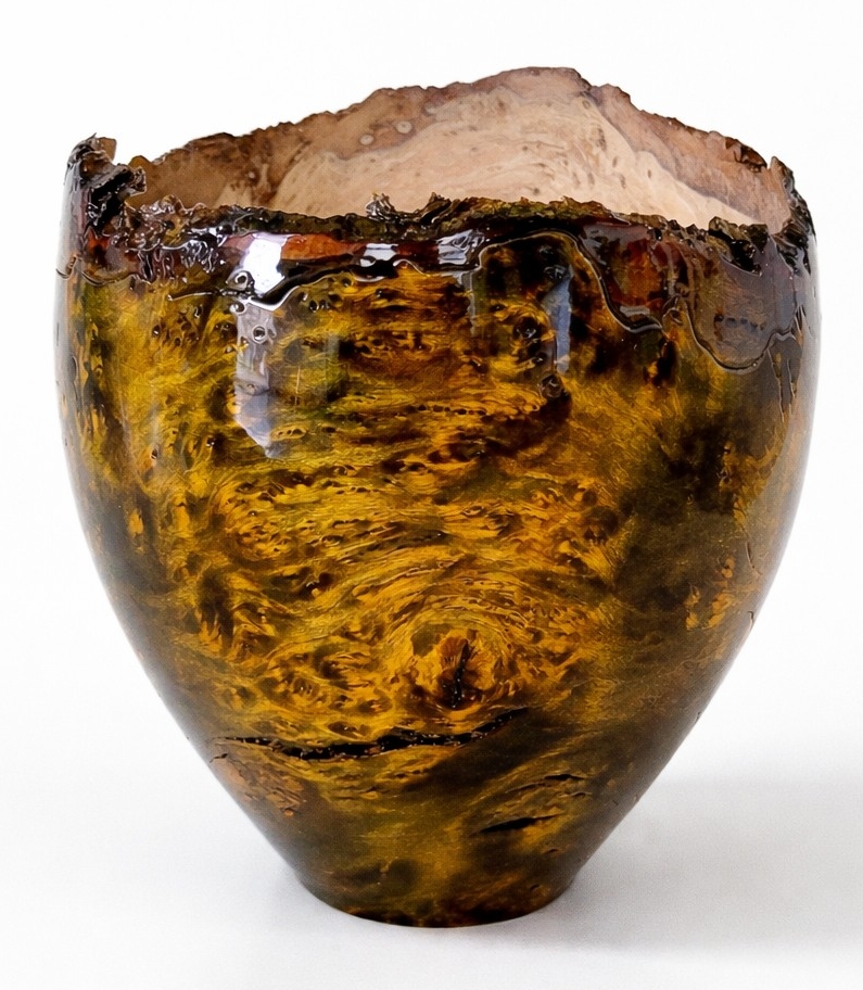 Naturrandvase grün von Patrick Rapp