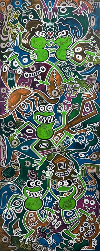 Doodle-Frogs-Fiesta von Ronald (Rony) Reichmann