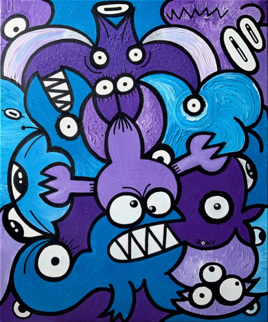 Doodle-Metamorphose von Ronald (Rony) Reichmann
