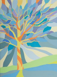 Acryl-L-arbre-emerveille von Francoise Vetterli