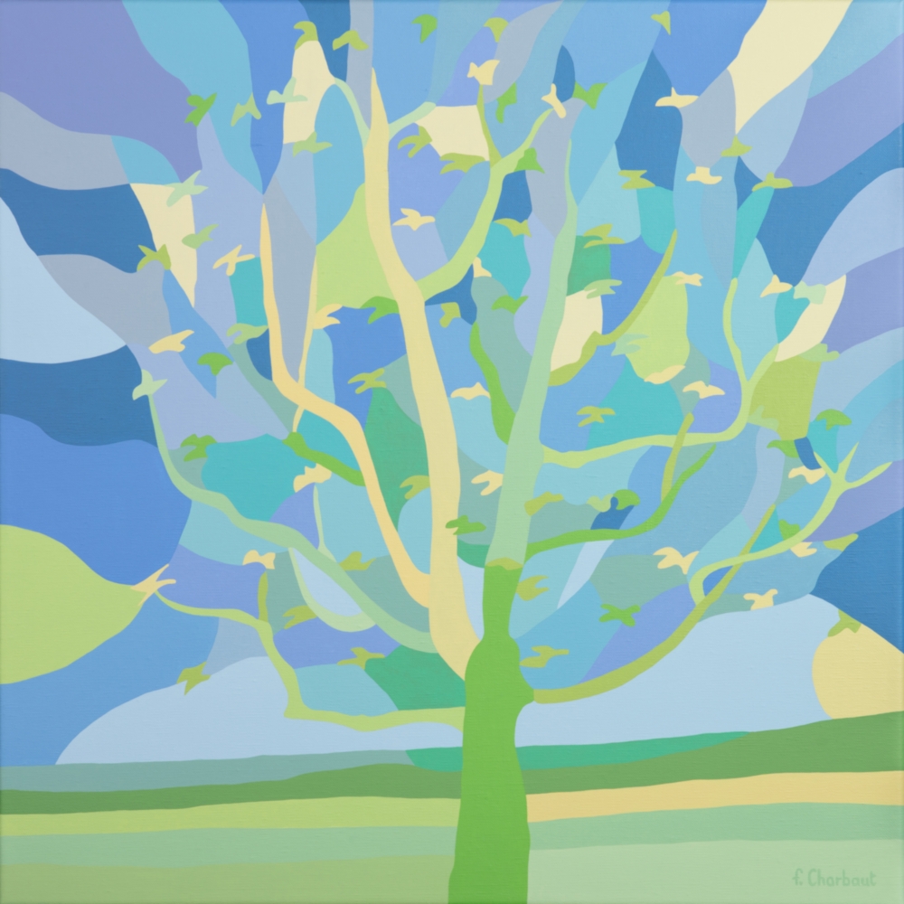 Acryl-Le-jour-se-leve von Francoise Vetterli