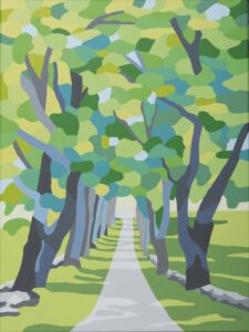 Acryl-Les-beaux-jours von Francoise Vetterli