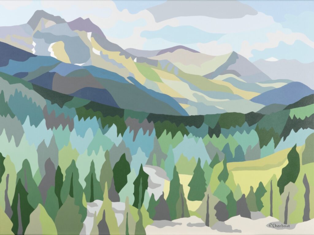 Acryl-Pays-sage von Francoise Vetterli