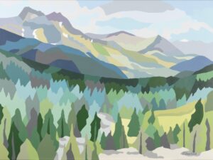 Acryl-Pays-sage von Francoise Vetterli