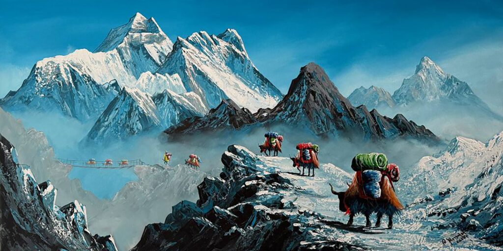 Himalayas von Olha Moskalets